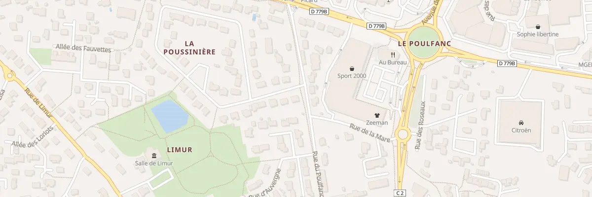 Plan du 2 Rue Le Clos du Poulfanc à Séné
