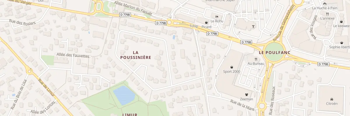 Plan du 66 Rue Le Clos du Poulfanc à Séné
