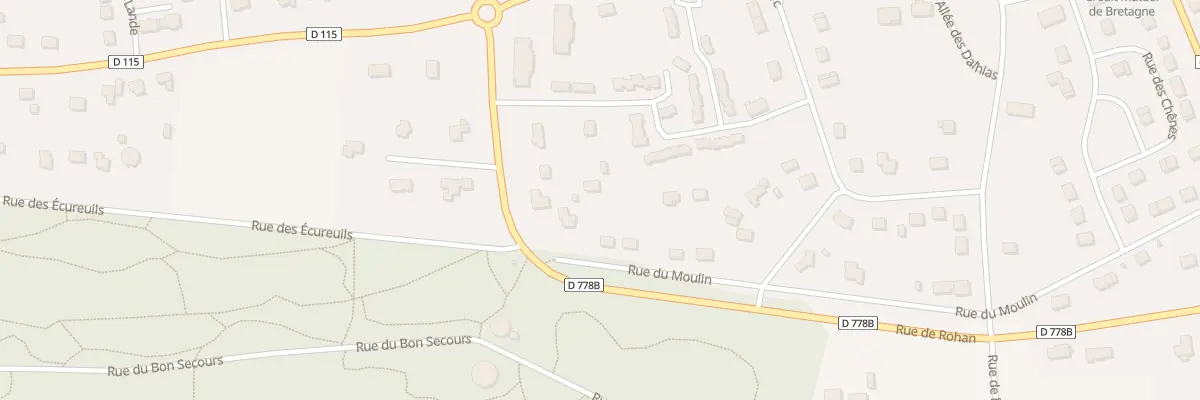 Plan du 30 Rue du Moulin à Saint-Jean-Brévelay