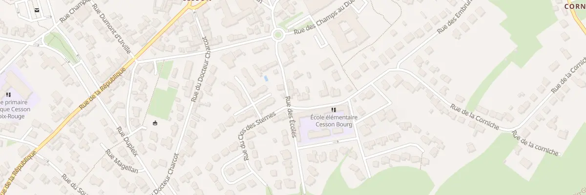 Plan du 1 Rue de la Corniche à Saint-Brieuc