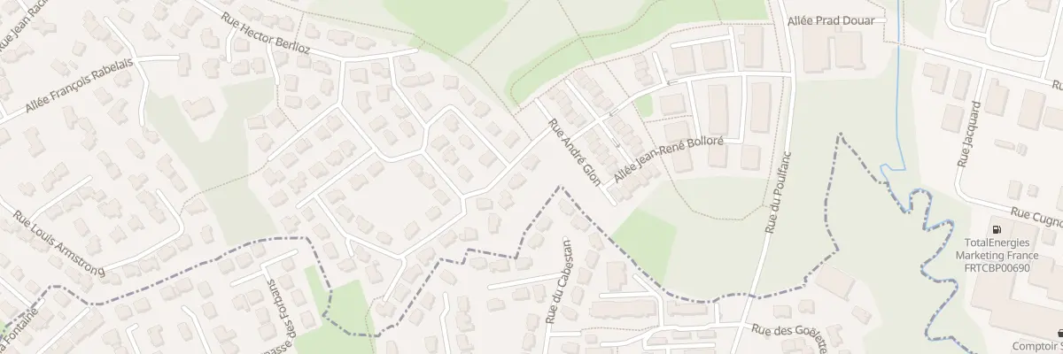 Plan du 22 Rue Gabriel Fauré à Vannes