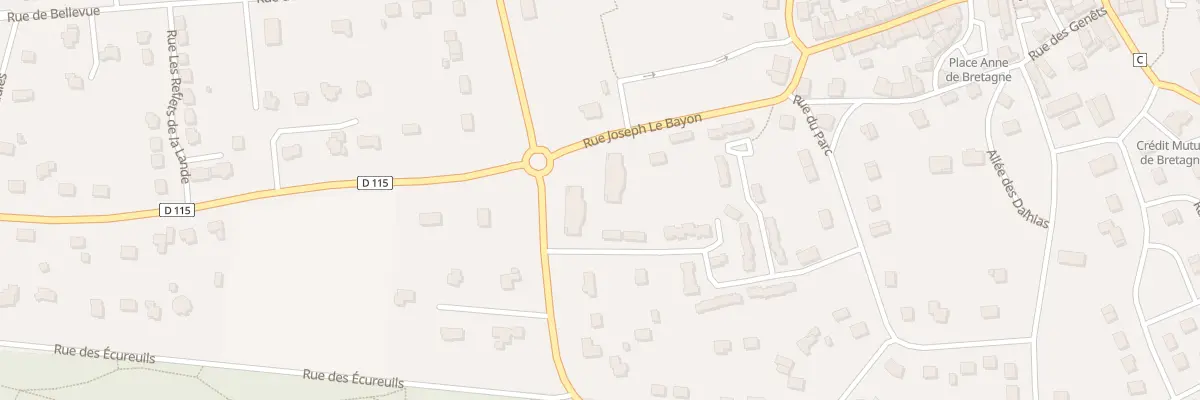 Plan du 28 Rue de Pen-Ker à Saint-Jean-Brévelay