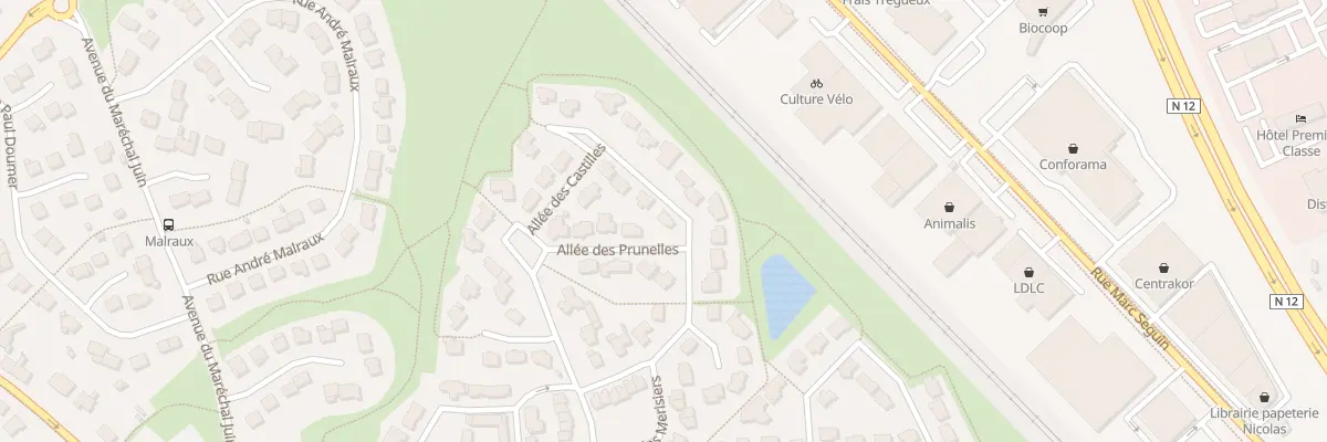 Plan du 9 Rue des Merisiers à Trégueux