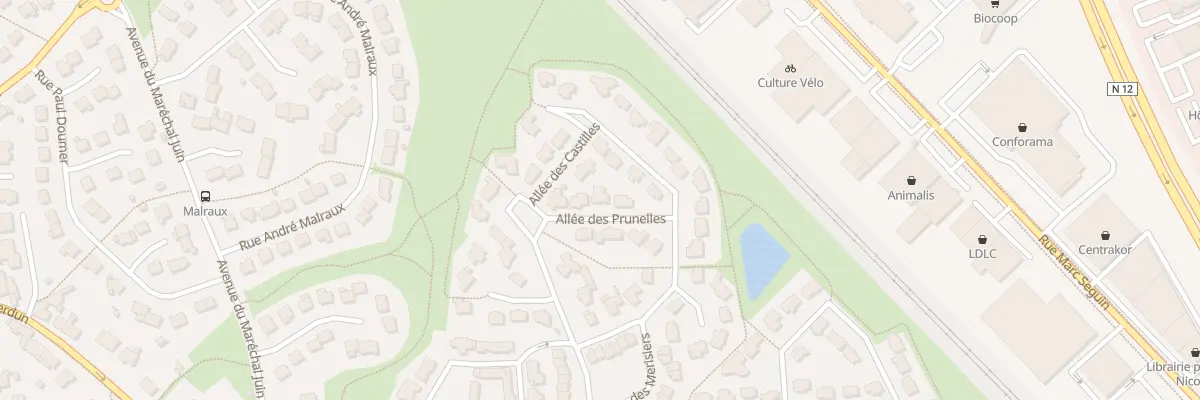 Plan du 5 All des Prunelles à Trégueux