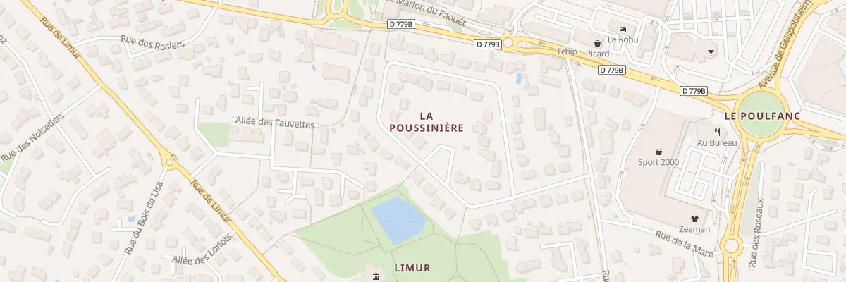 Plan du 25 Rue Le Clos du Poulfanc à Séné