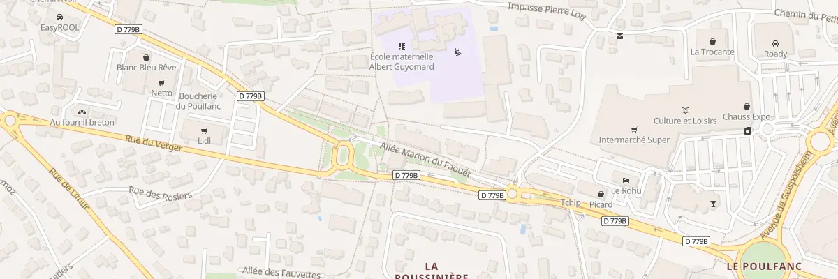 Plan du 5 All Marion du Faouët à Séné
