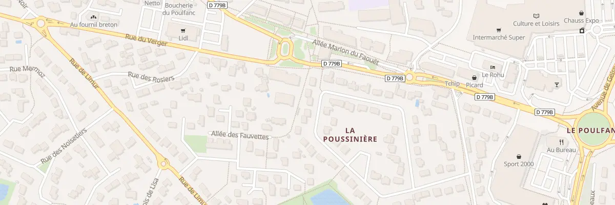 Plan du 40 Rue Le Clos du Poulfanc à Séné