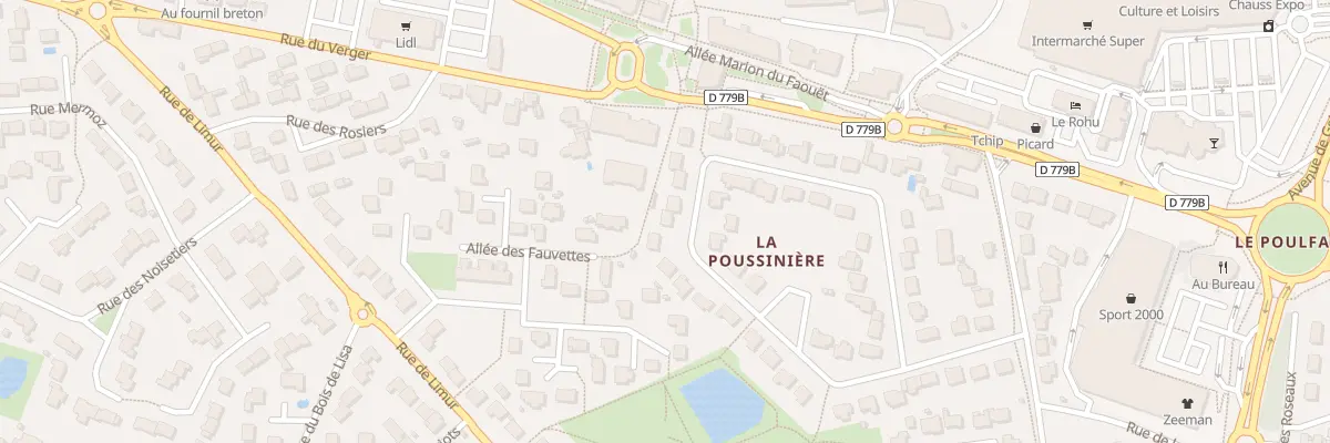 Plan du 36 Rue Le Clos du Poulfanc à Séné