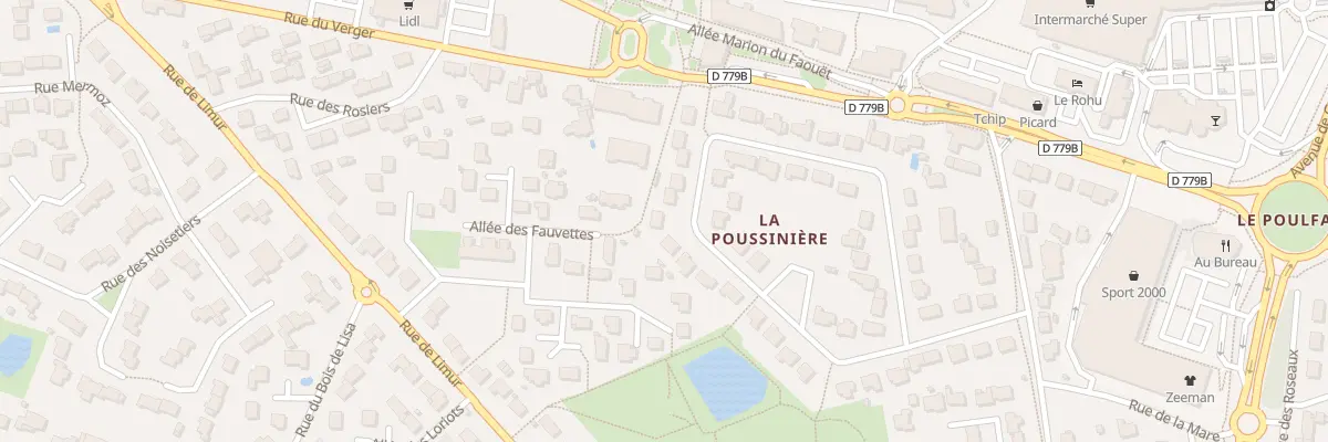 Plan du 34 Rue Le Clos du Poulfanc à Séné