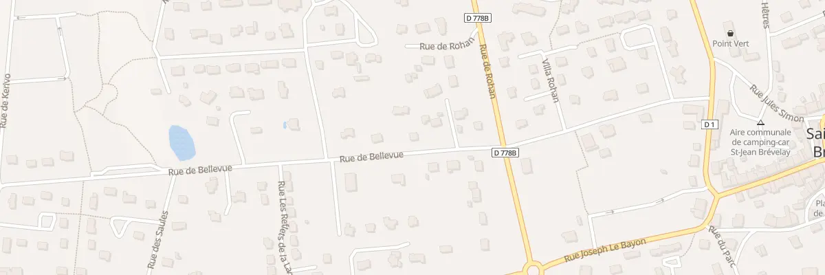 Plan du 10 Rue de Bellevue à Saint-Jean-Brévelay