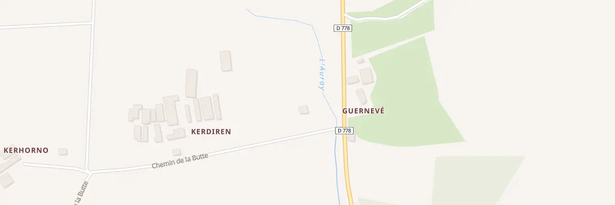 Plan du 5571 Kerhorno à Plaudren