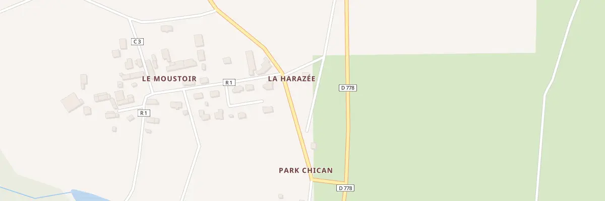 Plan du 5253 La Harazée à Saint-Jean-Brévelay