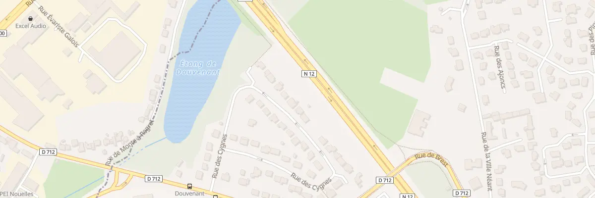 Plan de la Rue des Cygnes à Langueux