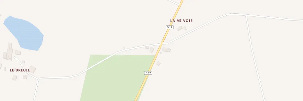 Plan du 1 La Mivoie à Rohan