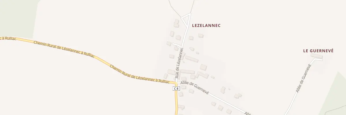Plan du 1 Rue de Lézélannec à Saint-Avé