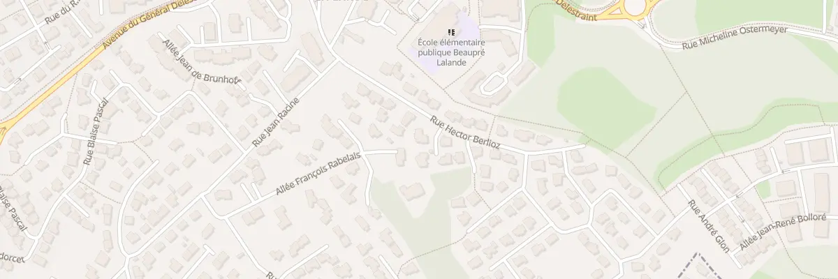 Plan du 34 Rue Hector Berlioz à Vannes
