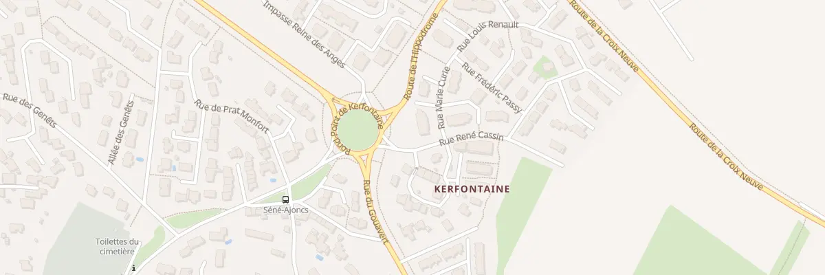 Plan du 10 Rue Marie Curie à Séné