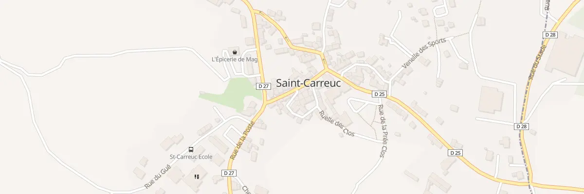 Plan du 10 Rue du Centre à Saint-Carreuc