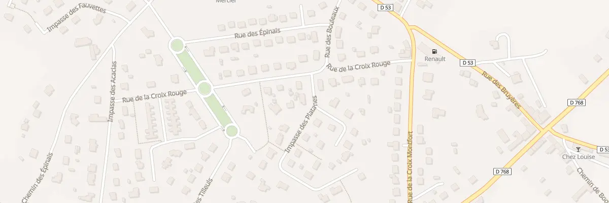 Plan du 4 Imp des Platanes à La Motte