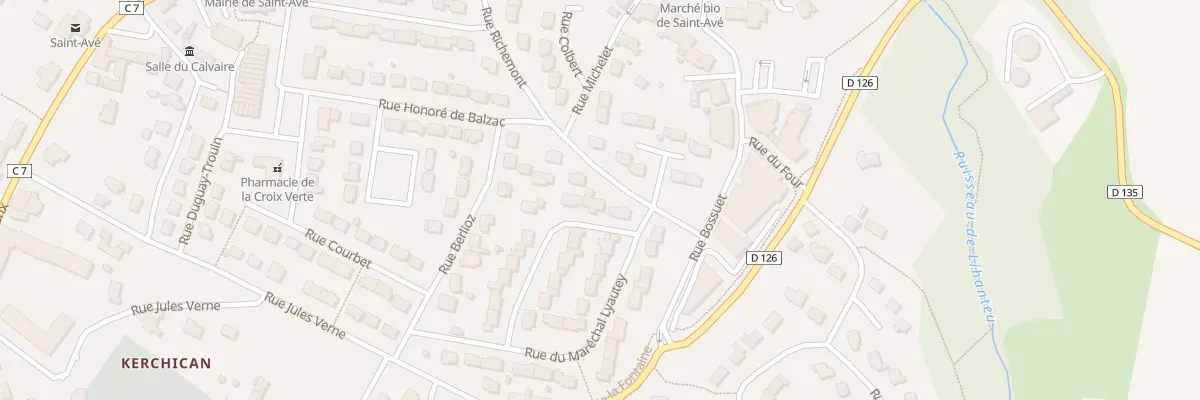Plan du 2 Rue du Mal Lyautey à Saint-Avé