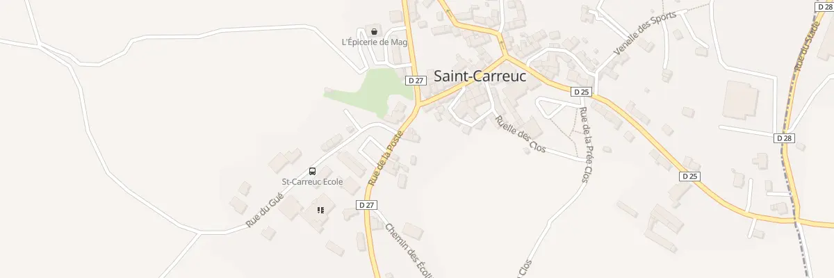 Plan du 9001 Rue de la Lande à Saint-Carreuc