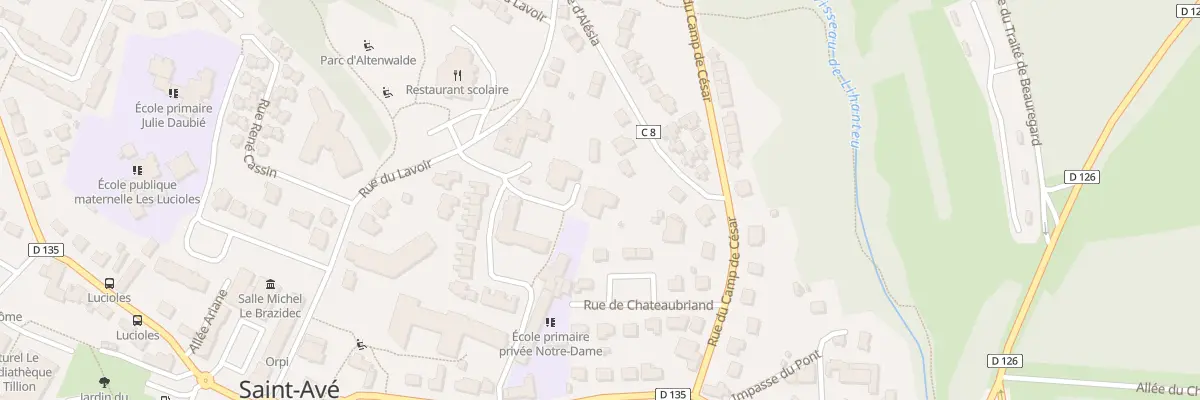 Plan du 3 Rue Louise Weiss à Saint-Avé