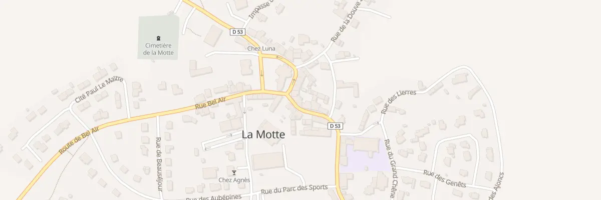 Plan du 3 Rue des Bruyeres à La Motte