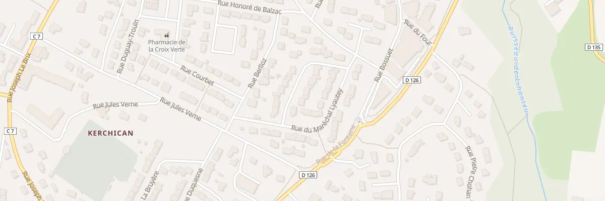 Plan du 7 Rue du Mal Lyautey à Saint-Avé