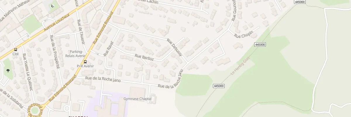 Plan du 22 Rue Debussy à Saint-Brieuc