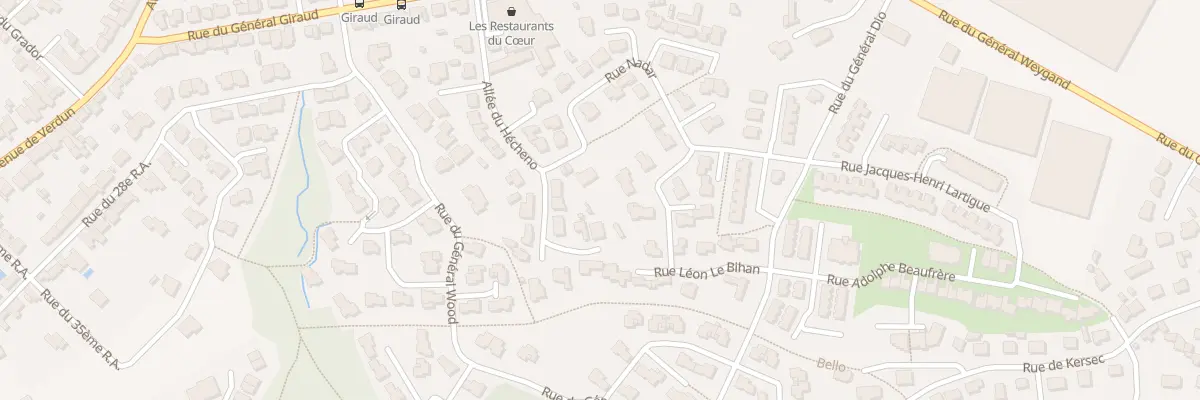 Plan du 27 Rue Nadar à Vannes