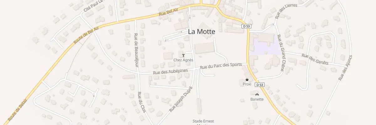 Plan du 2 Rue des Aubepines à La Motte