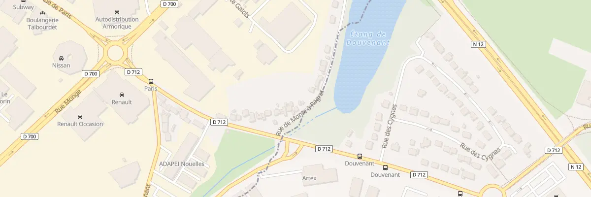Plan du 7 Rue de Monte à Regret à Saint-Brieuc