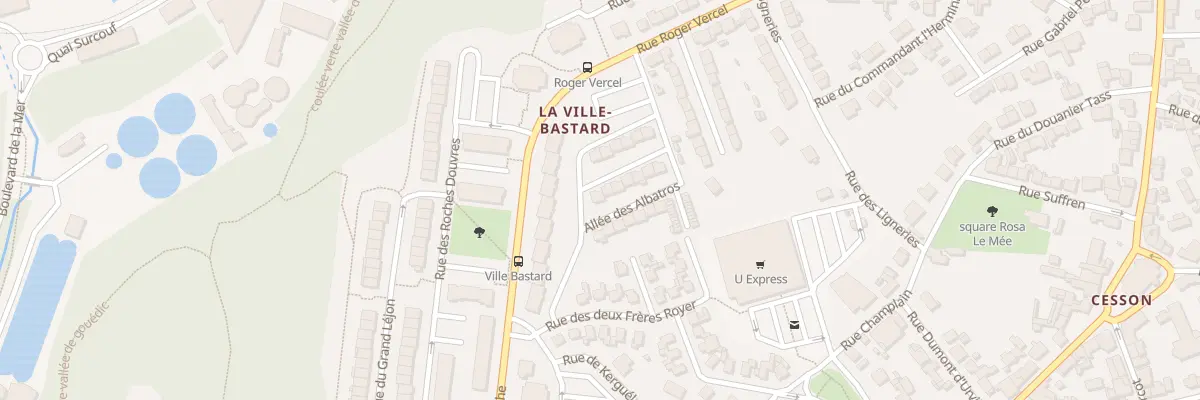 Plan du 13 All des Mouettes à Saint-Brieuc