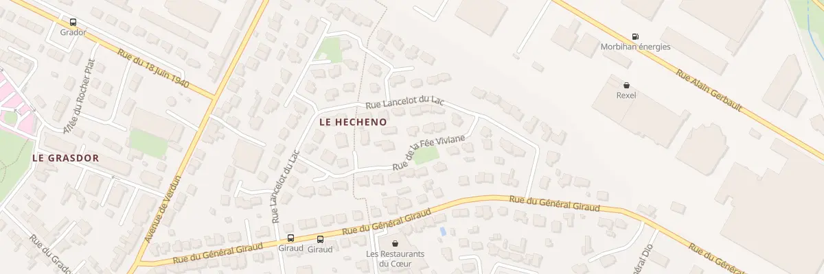 Plan du 6 Rue de la Fée Viviane à Vannes
