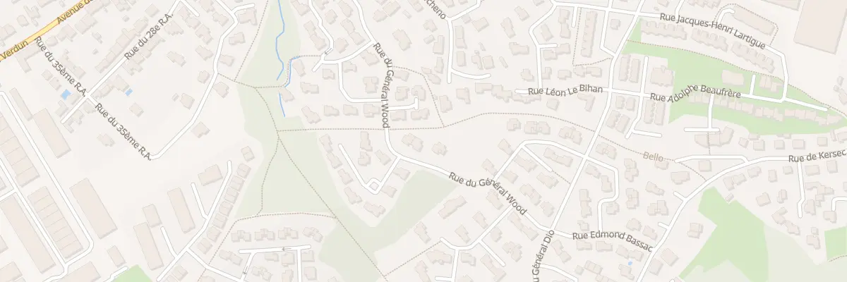 Plan du 33 Rue du Général Wood à Vannes