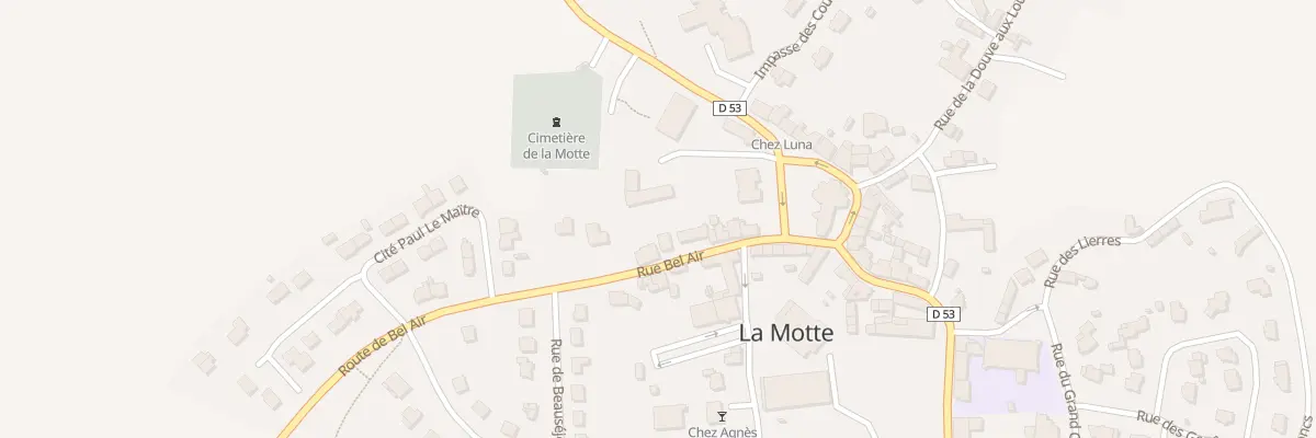 Plan du 14 Rue de Bel Air à La Motte