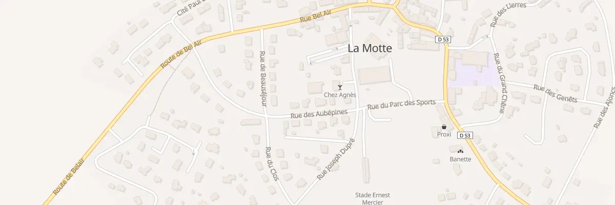 Plan du 8 Rue des Aubepines à La Motte