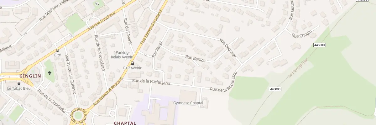 Plan du 12 Rue Berlioz à Saint-Brieuc