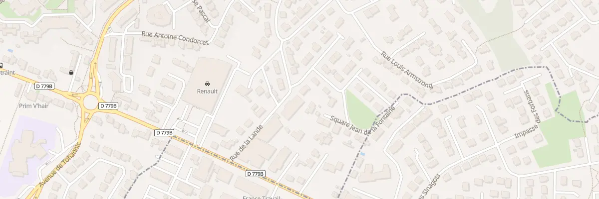 Plan du 10 Rue de la Lande à Vannes