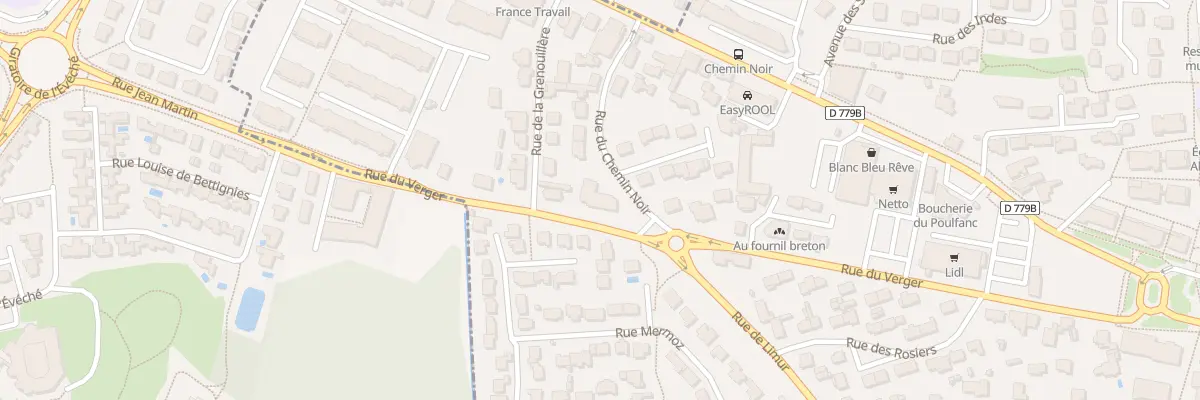 Plan du 2 Rue du Chemin Noir à Séné