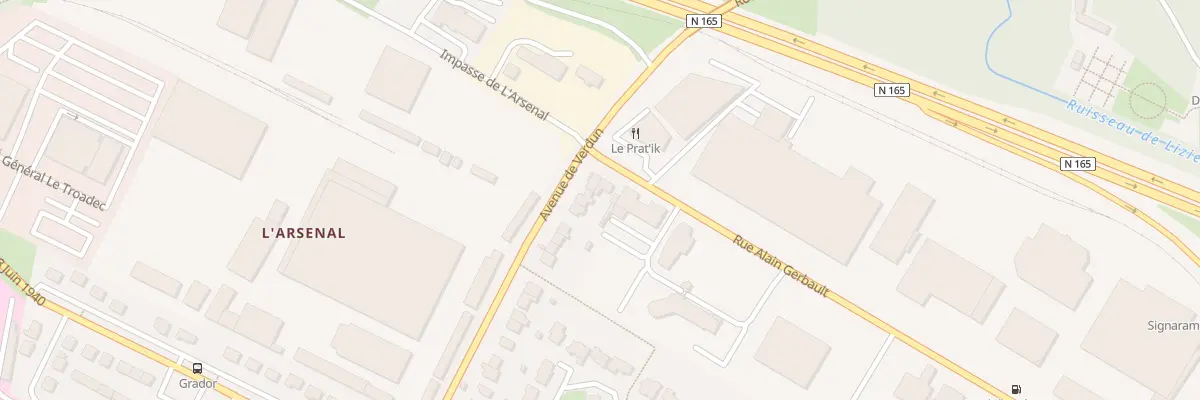 Plan du 172B Av de Verdun à Vannes