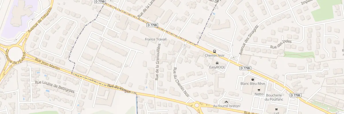 Plan du 12 Rue du Chemin Noir à Séné