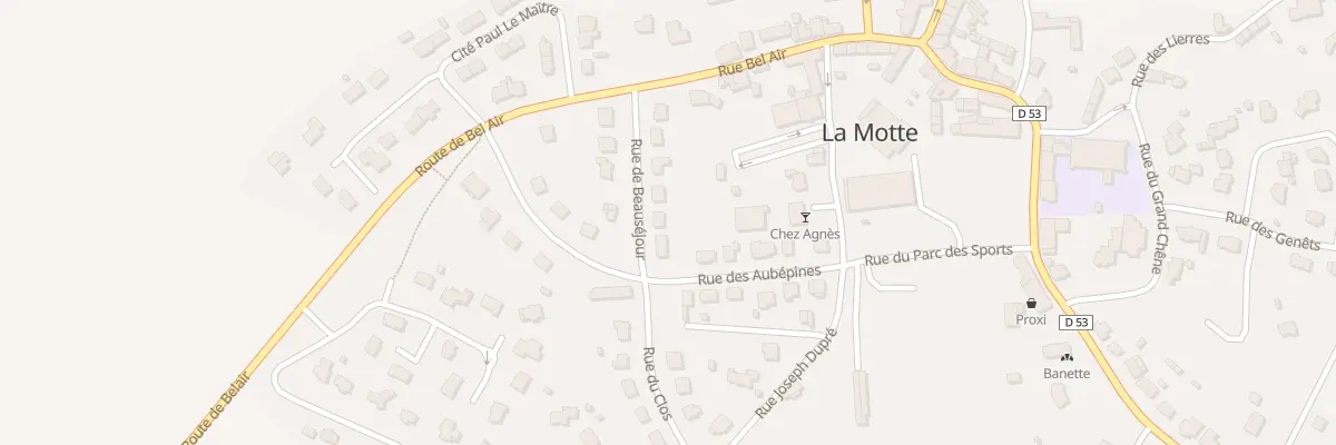 Plan du 9 Rue de Beausejour à La Motte