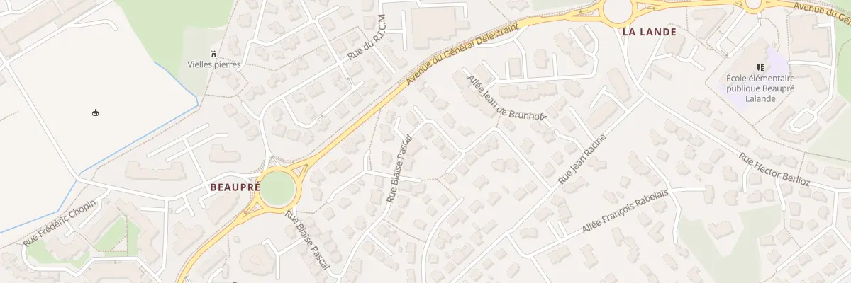 Plan du 21 Rue Blaise Pascal à Vannes