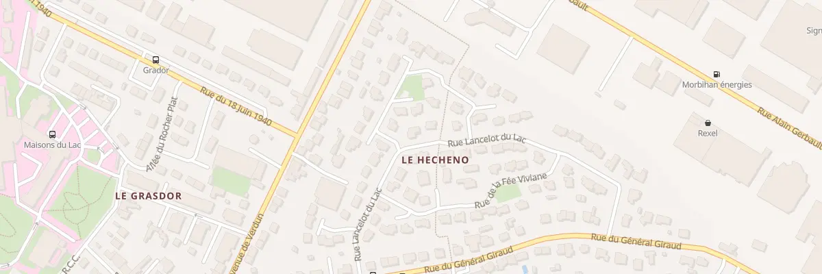 Plan du 26 Rue Lancelot Du Lac à Vannes
