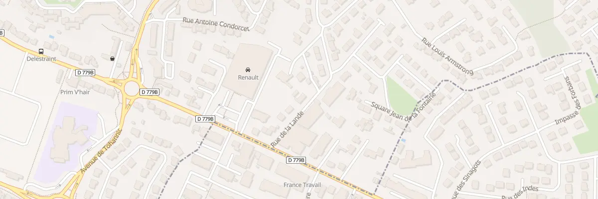 Plan du 7 Rue de la Lande à Vannes