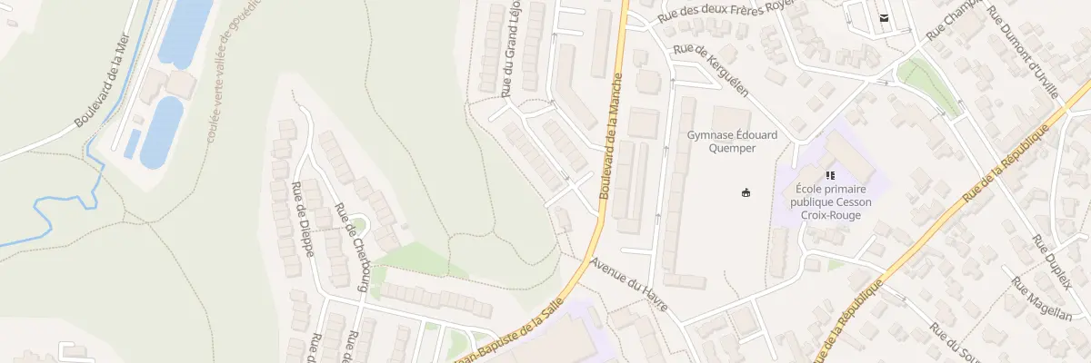 Plan du 3 All des Frégates à Saint-Brieuc