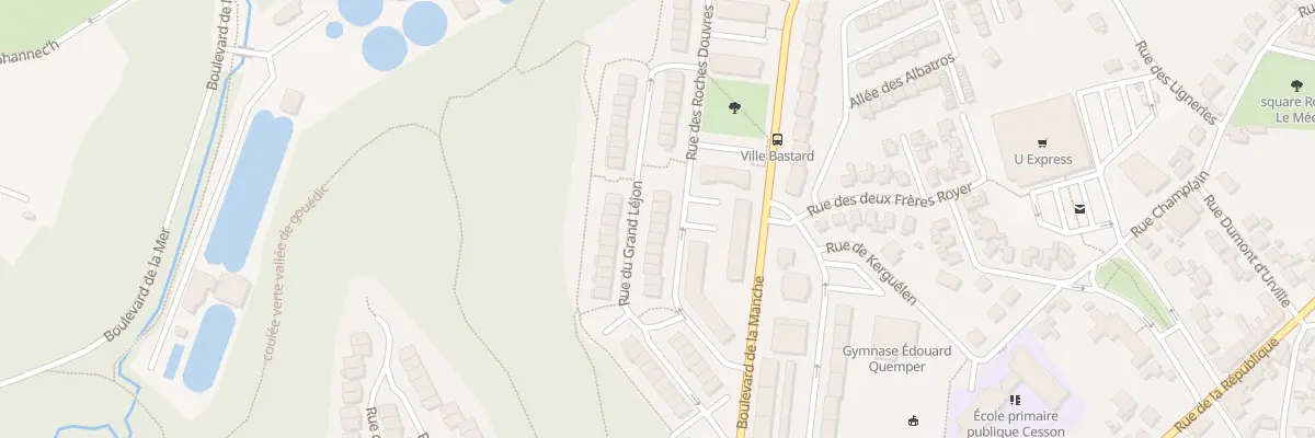 Plan du 27 Rue des Roches Douvres à Saint-Brieuc