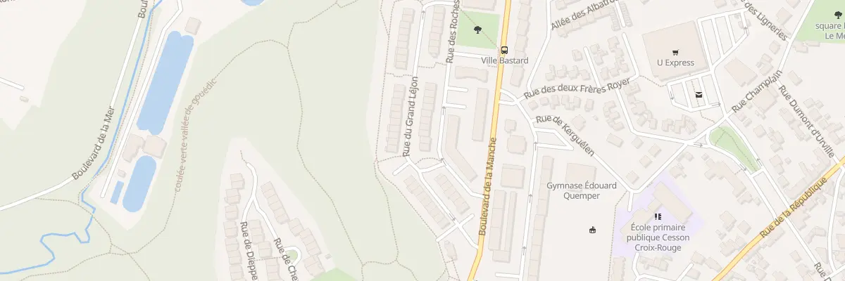 Plan du 15 Rue des Roches Douvres à Saint-Brieuc