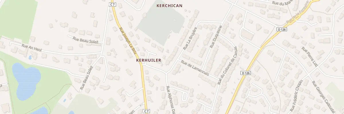 Plan du 26 Rue de la Bruyere à Saint-Avé